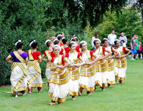 Performing Mohiniattyam at the Royal Botanic Gardens Edinburgh